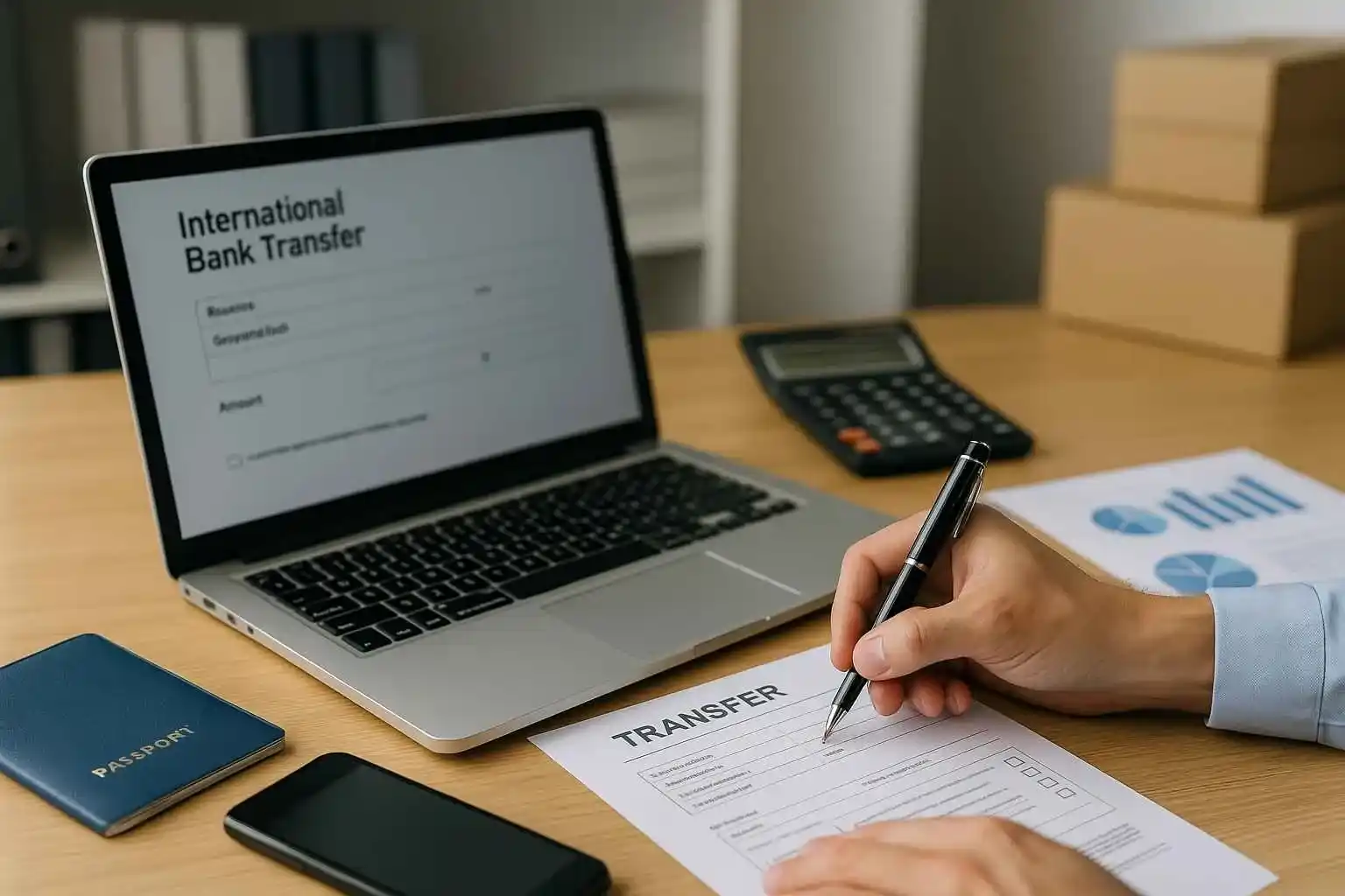 Transferencia bancaria internacional segura