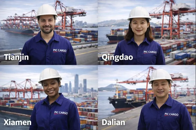 Imagen representativa de operación en otros puertos de China