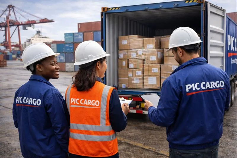 Operación logística y carga consolidada por vía marítima (referencial)