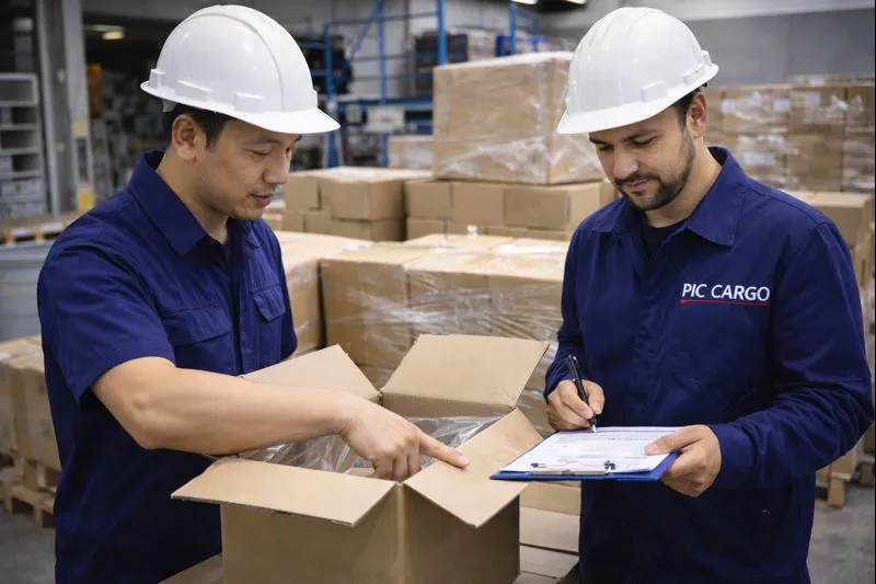 Validación de embalaje y estado real de carga antes de consolidar